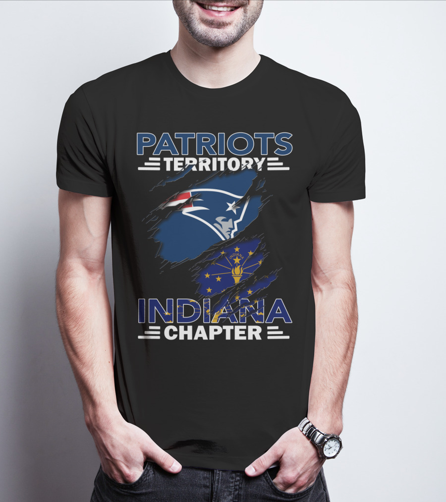 Patriots Territory Indiana Chapter New England Patriots Fan Club T-Shirt