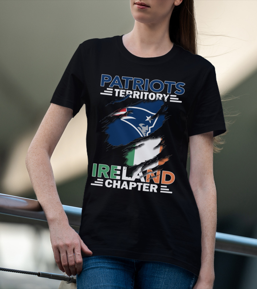 Patriots Territory Ireland Chapter New England Flag T-Shirt