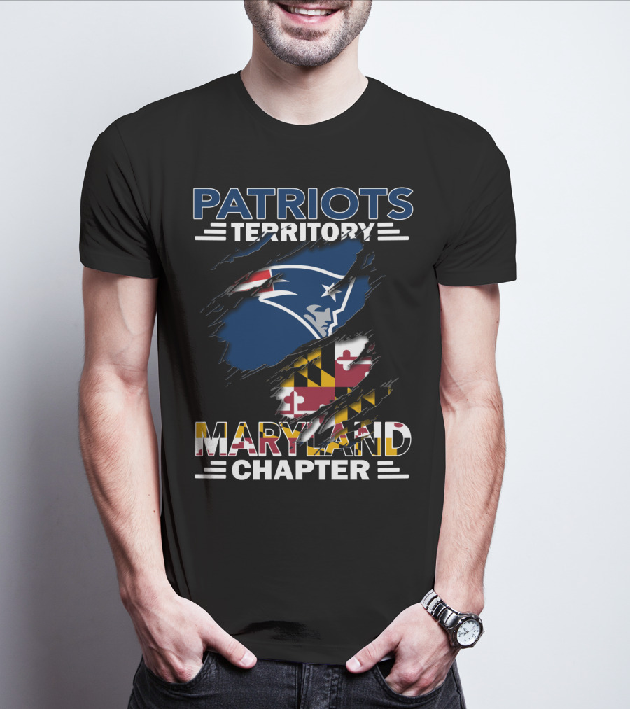 Patriots Territory Maryland Chapter Logo With State Flag Colors T-Shirt