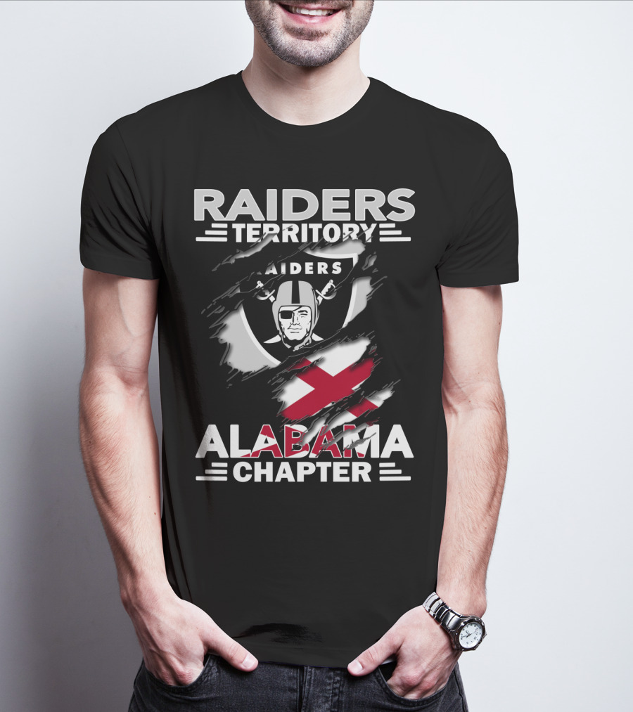RAIDERS TERRITORY ALABAMA CHAPTER NFL FOOTBALL FAN GEAR T-Shirt