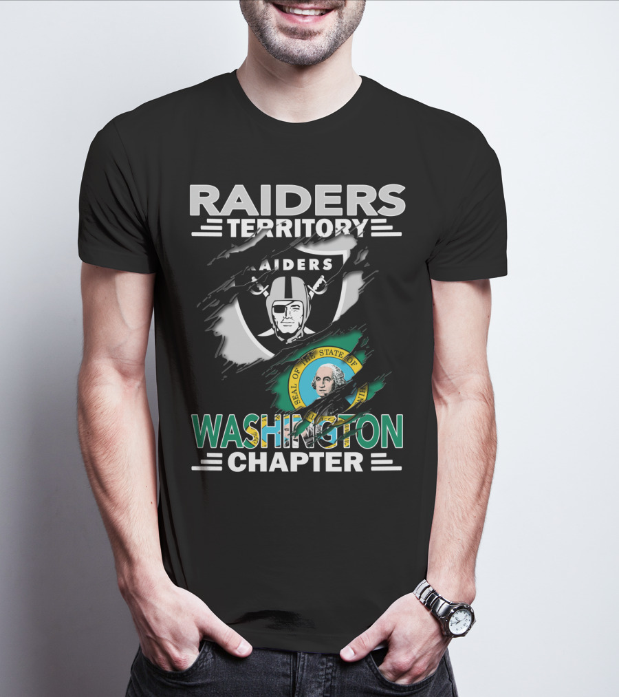 Raiders Territory Washington Chapter Raiders Seal Of The State Of Washington T-Shirt