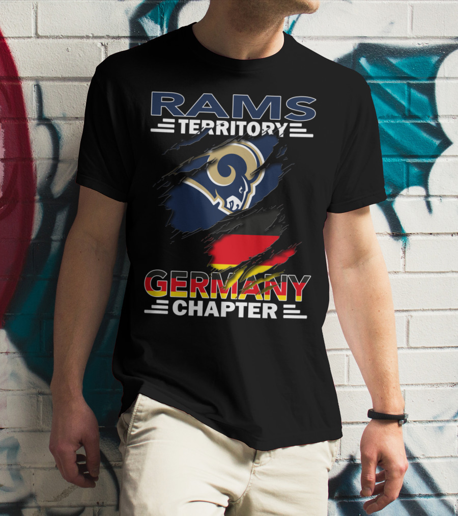 Rams Territory Germany Chapter Flag T-Shirt