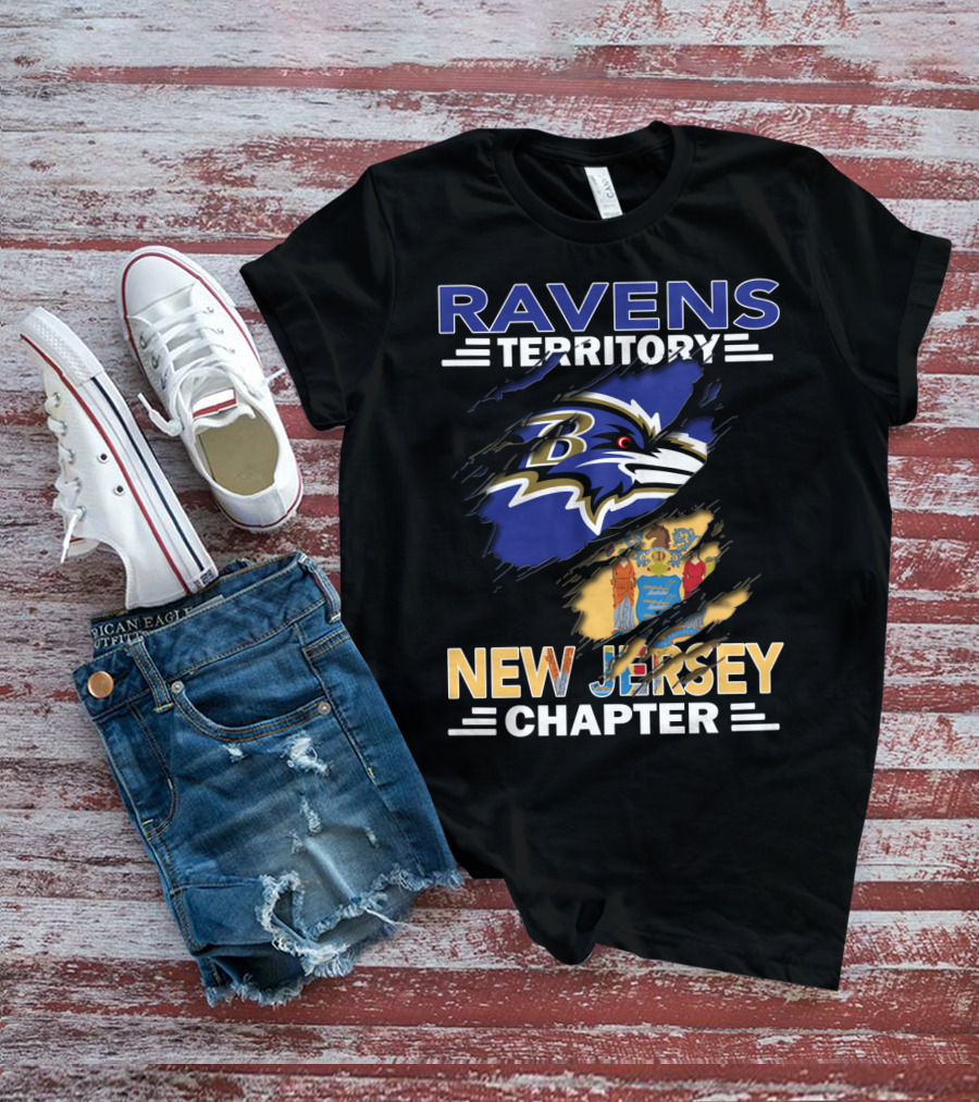 Ravens Territory New Jersey Chapter NFL Fan Community Cleaved T-Shirt