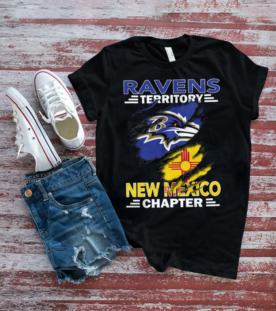 Ravens Territory New Mexico Chapter Baltimore Ravens Fan Club T-Shirt