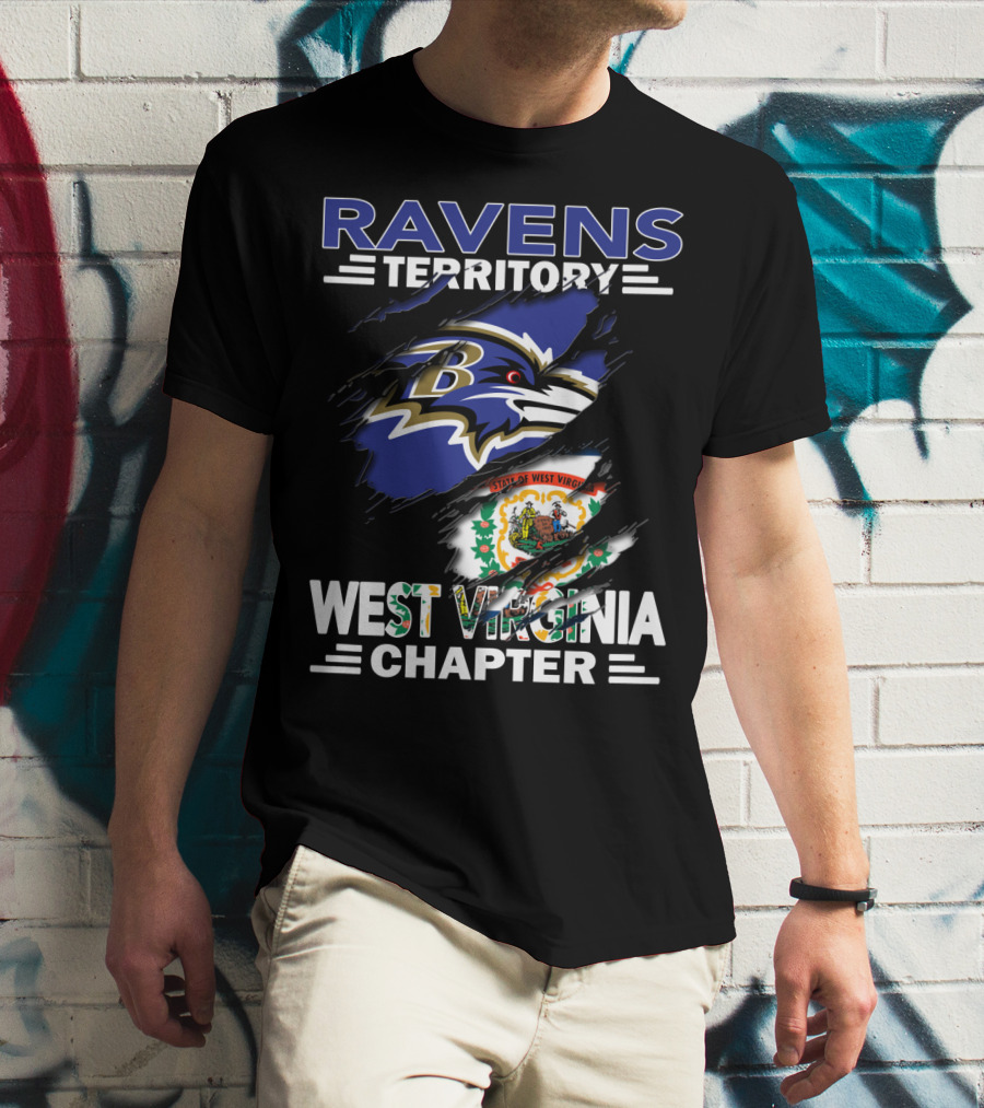 Ravens Territory West Virginia Chapter State Of West Virginia Ravens T-Shirt