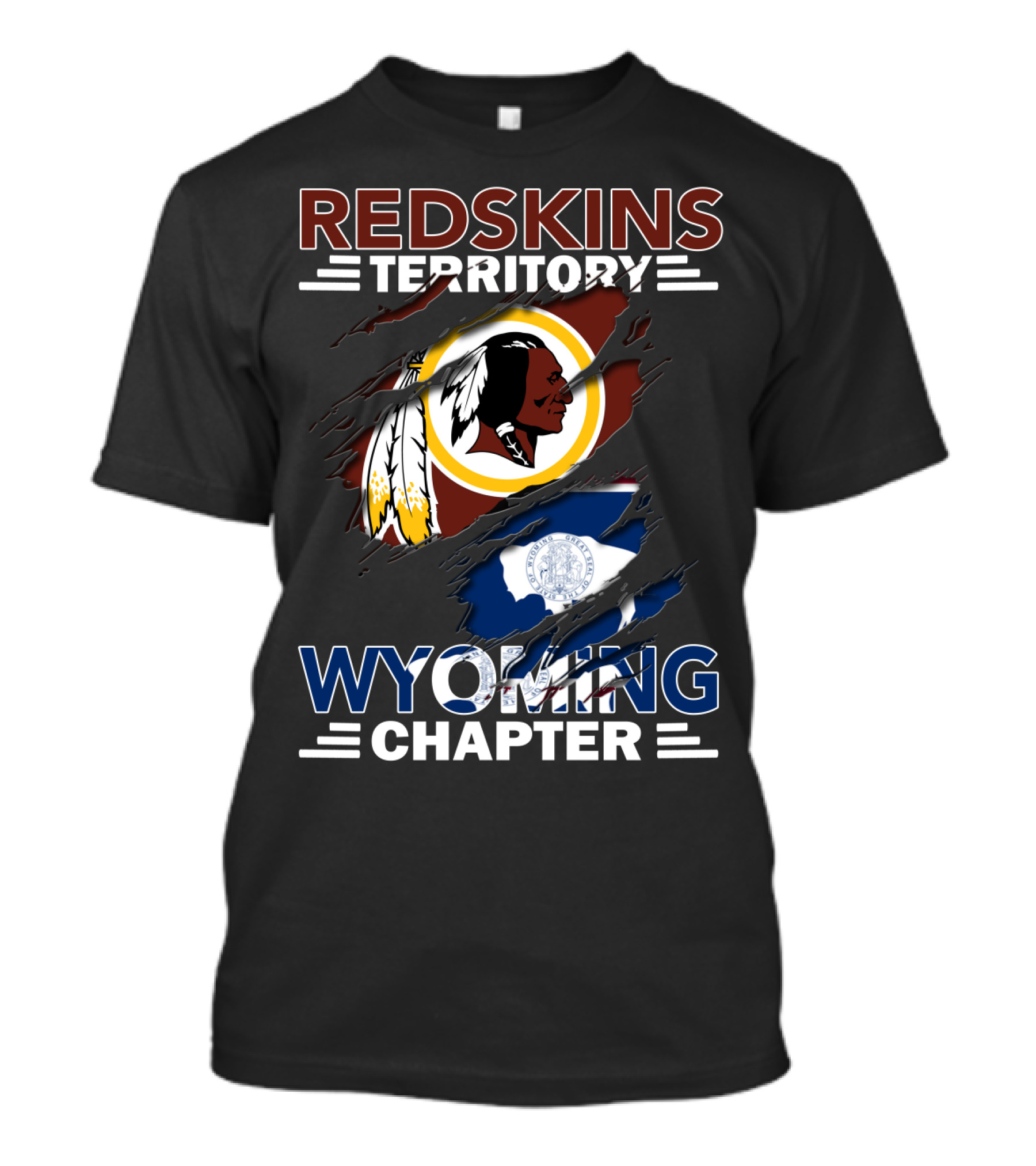 Redskins Territory Wyoming Chapter Flag T-Shirt