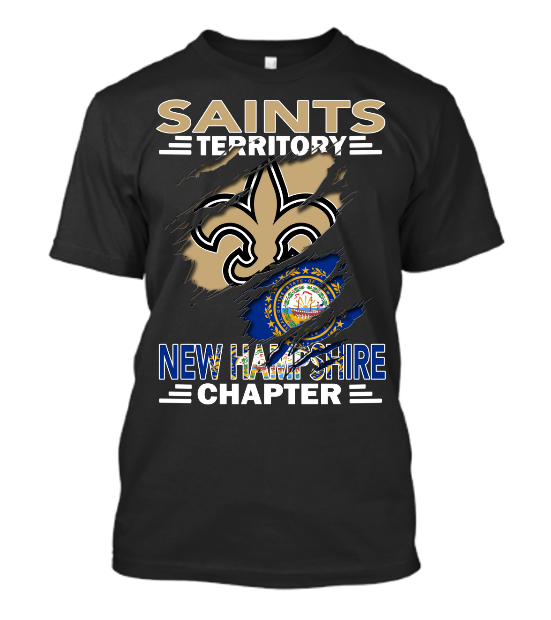New Hampshire Chapter Saints Territory Fleur-de-lis T-Shirt