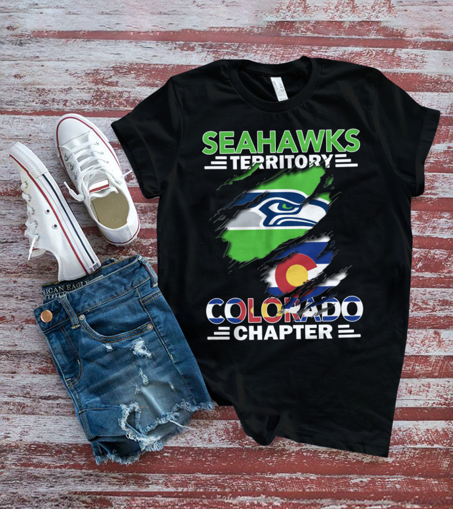 Seahawks Territory Colorado Chapter Flag T-Shirt