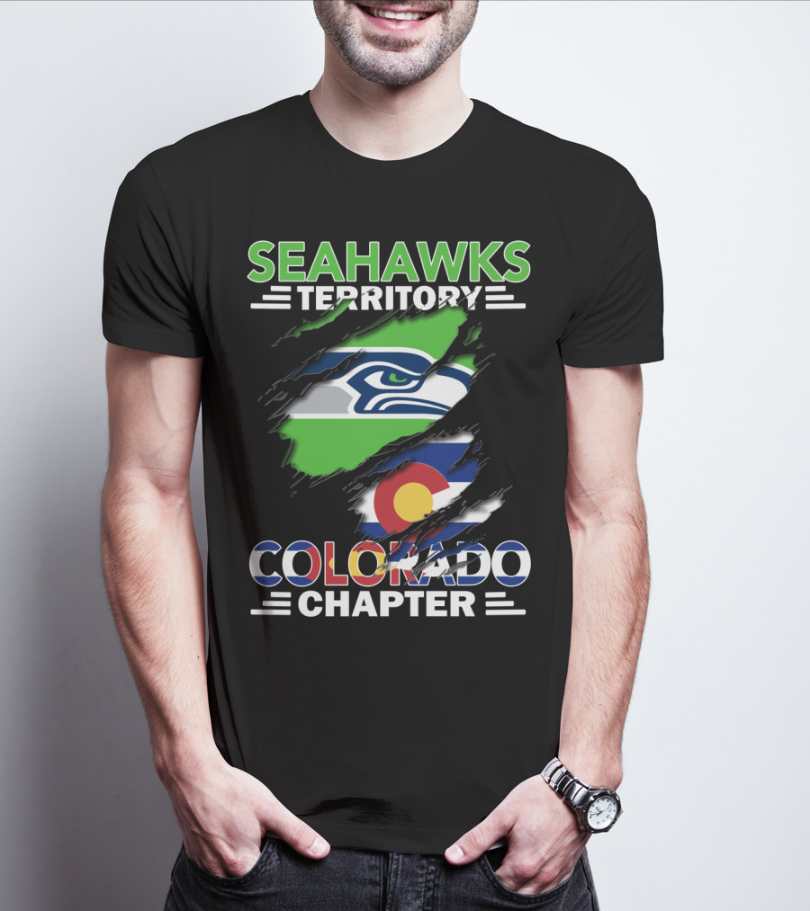 Seahawks Territory Colorado Chapter Flag T-Shirt
