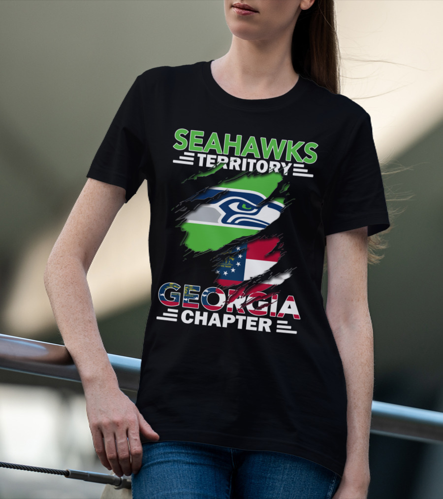 Seahawks Territory Georgia Chapter Flag T-Shirt