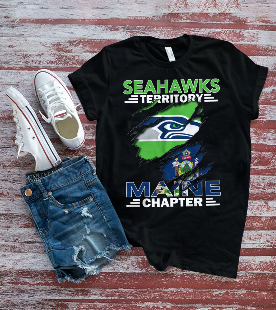 Seahawks Territory Maine Chapter Seattle Football Fan Club T-Shirt