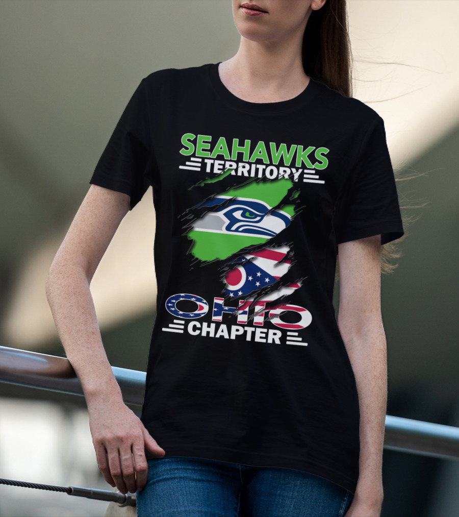 Seahawks Territory Ohio Chapter Flag T-Shirt
