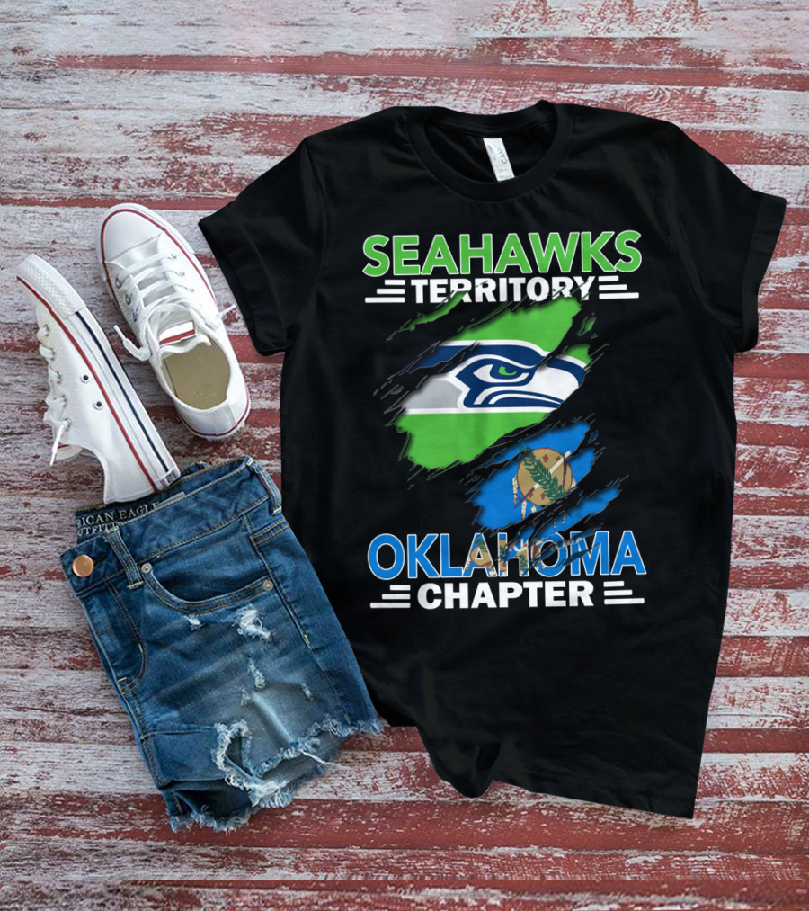 Seahawks Territory Oklahoma Chapter NFL Football Fan Group T-Shirt