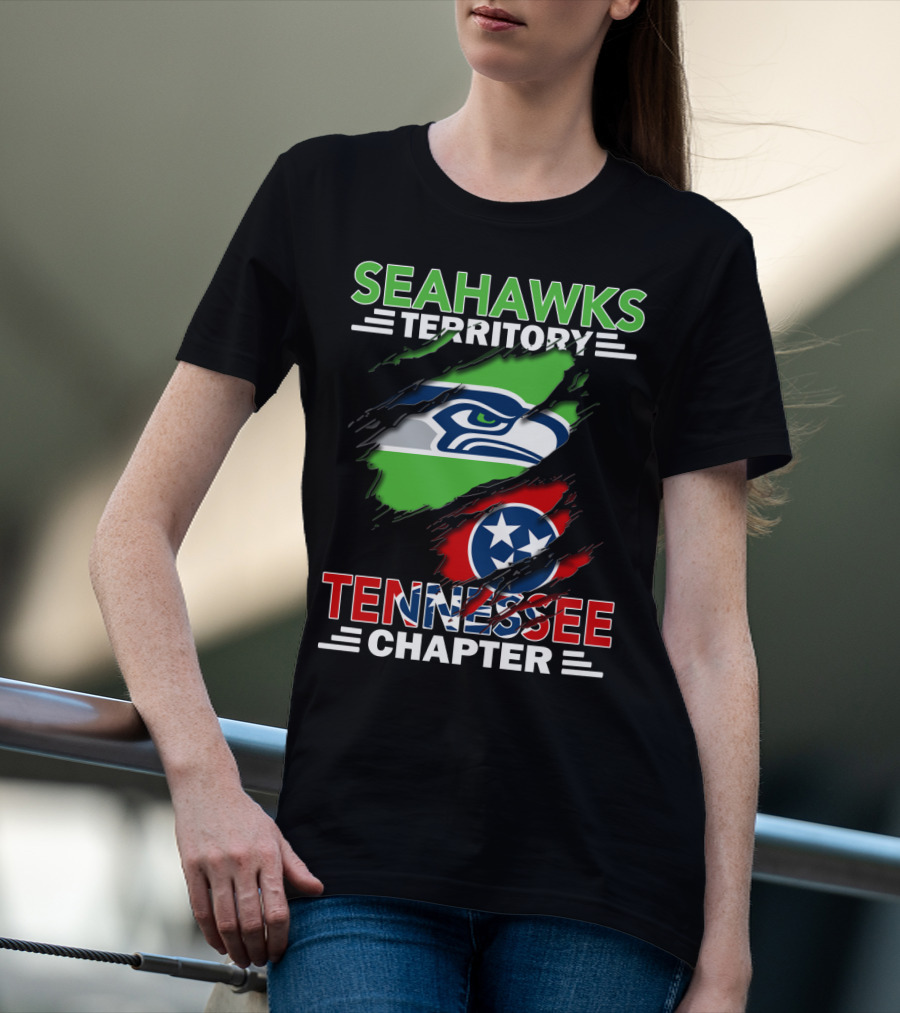 Seahawks Territory Tennessee Chapter Hidden Logos Banner T-Shirt