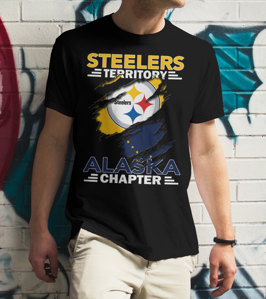 Steelers Territory Alaska Chapter Stars And Flag T-Shirt