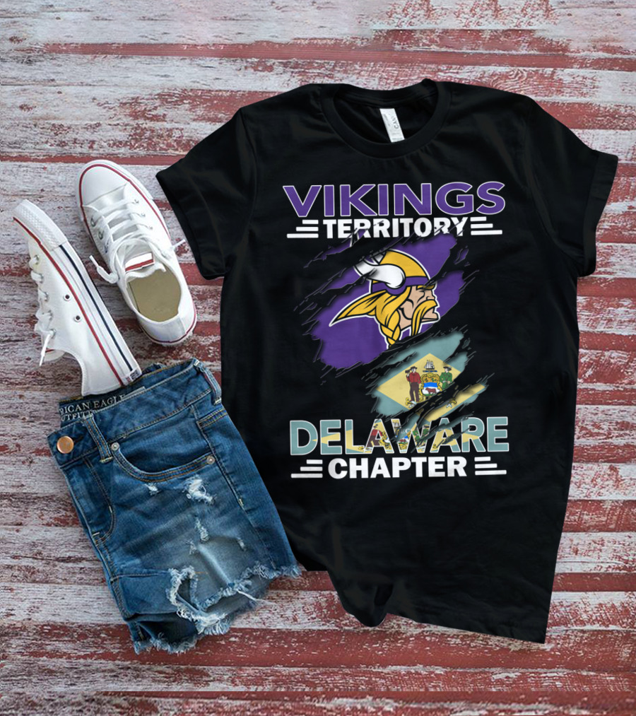 Vikings Territory Delaware Chapter NFL Fan Club Representation T-Shirt