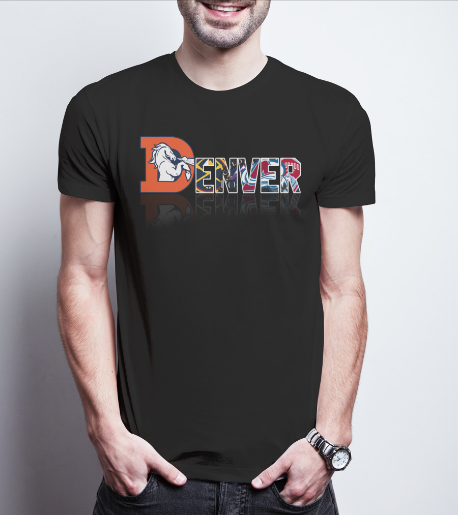 Denver Broncos Nuggets Avalanche Rapids City T-Shirt