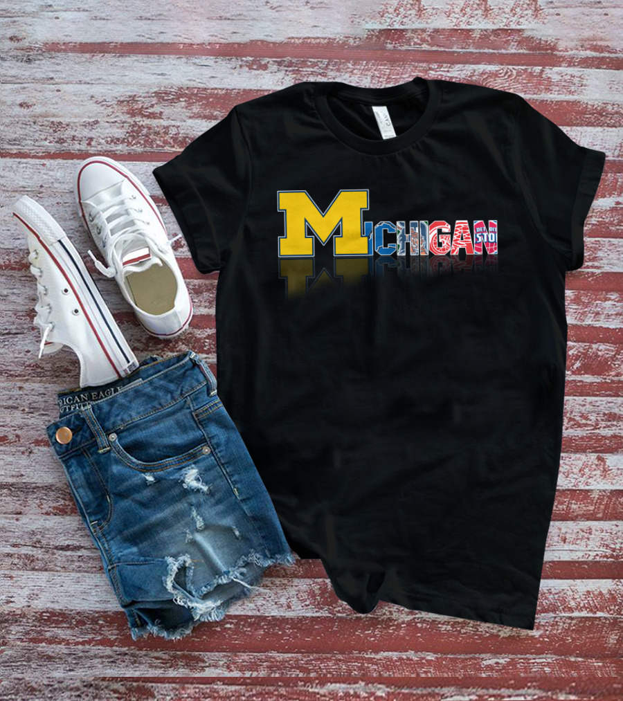 Michigan Wolverines Detroit Pistons Red Wings Lions Tigers T-Shirt