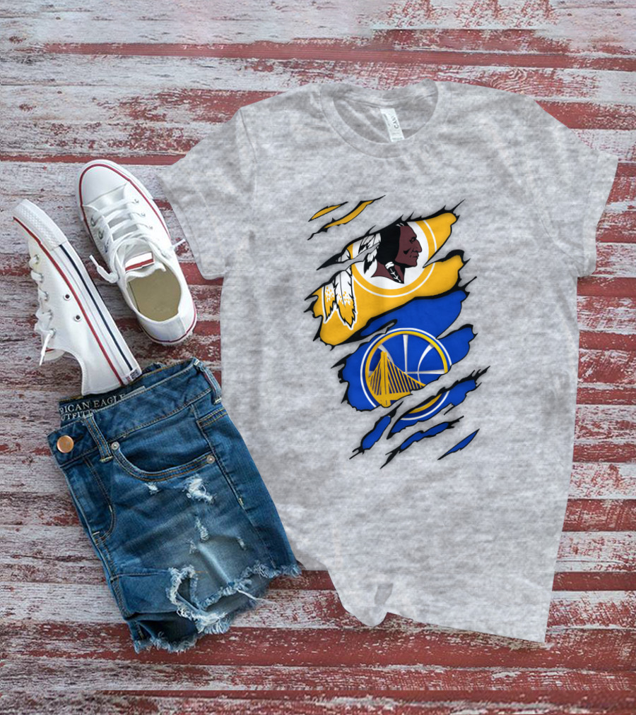 Washington Redskins Golden State Warriors Fusion T-Shirt