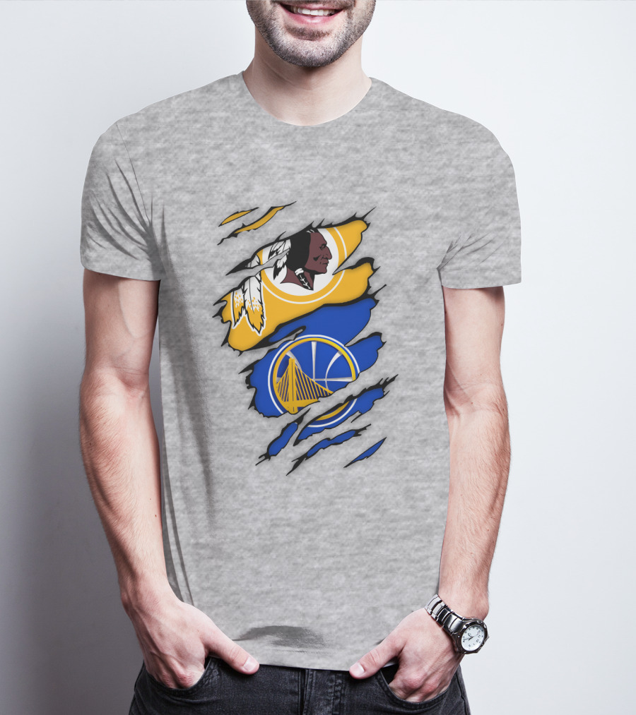 Washington Redskins Golden State Warriors Fusion T-Shirt