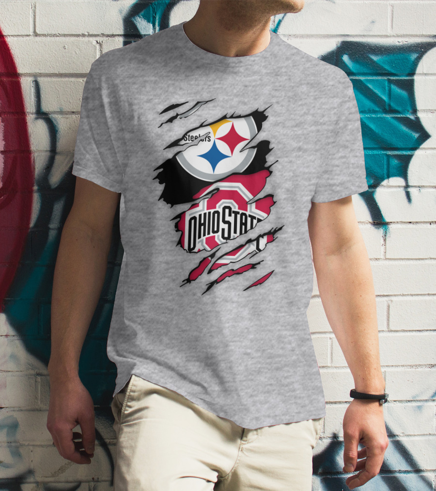 Ohio State Buckeyes Steelers Rip T-Shirt