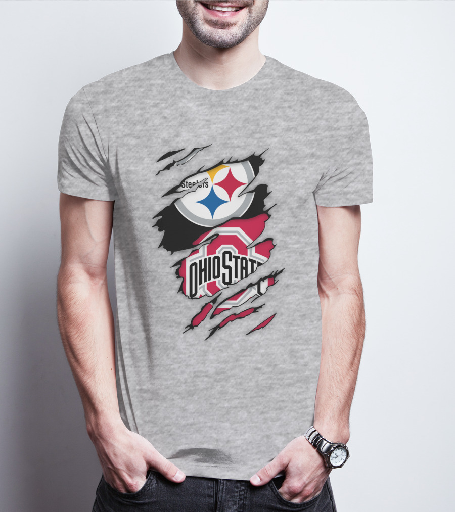 Ohio State Buckeyes Steelers Rip T-Shirt
