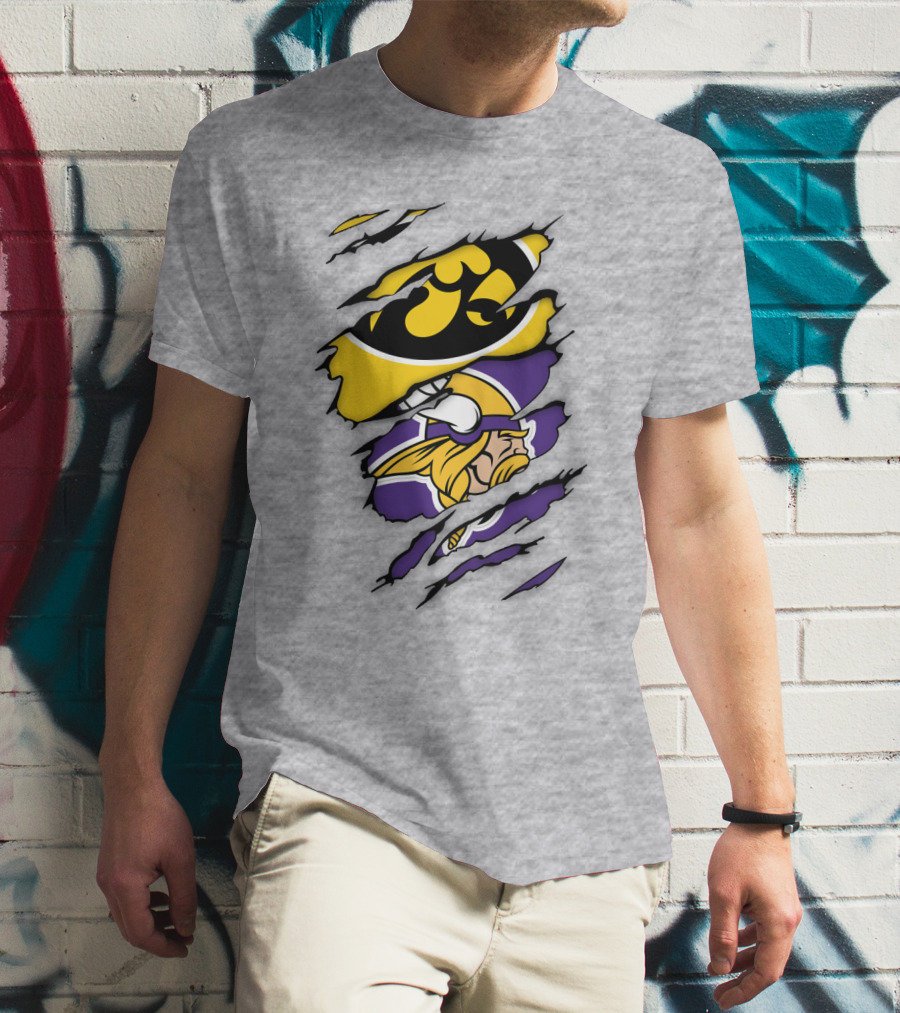 Minnesota Vikings Iowa Hawkeyes Fusion T-Shirt