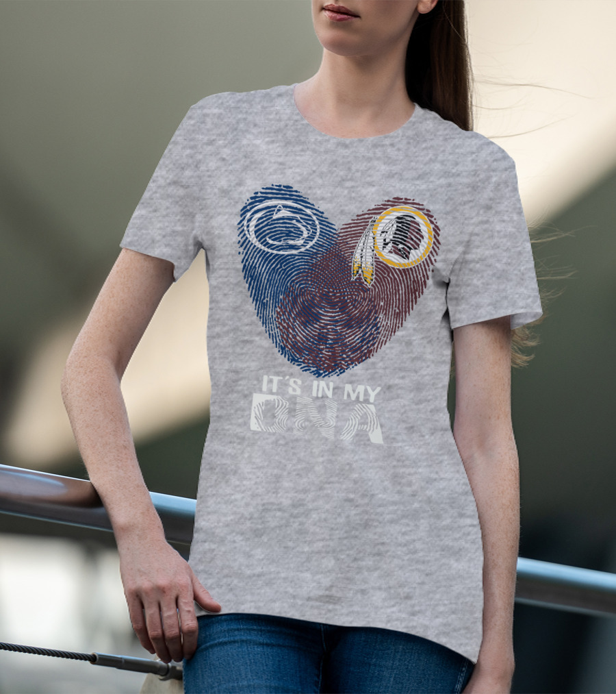 Penn State Nittany Lions Washington Redskins It's In My Dna T-Shirt