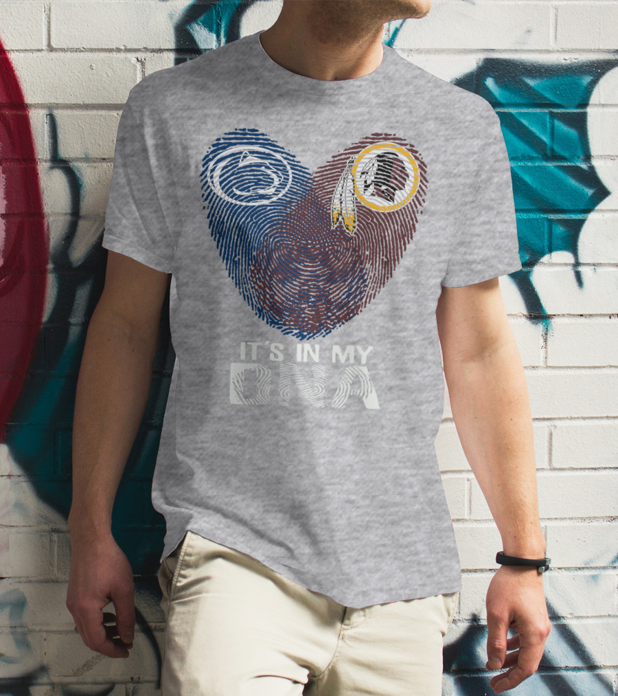 Penn State Nittany Lions Washington Redskins It's In My Dna T-Shirt