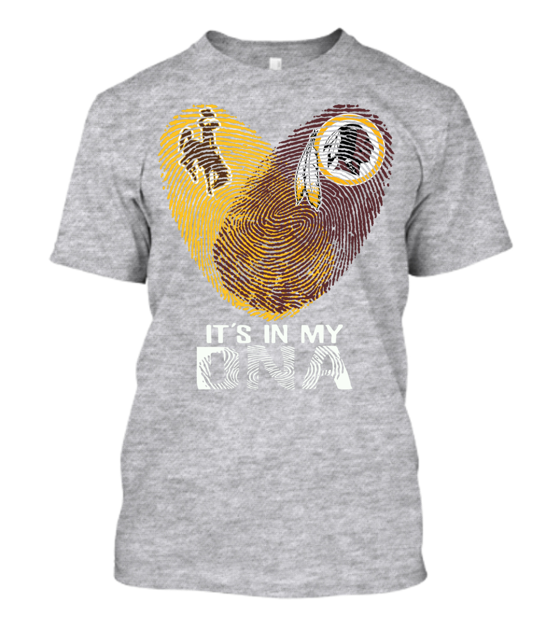 It's In My Dna Wyoming Cowboys Washington Redskins T-Shirt