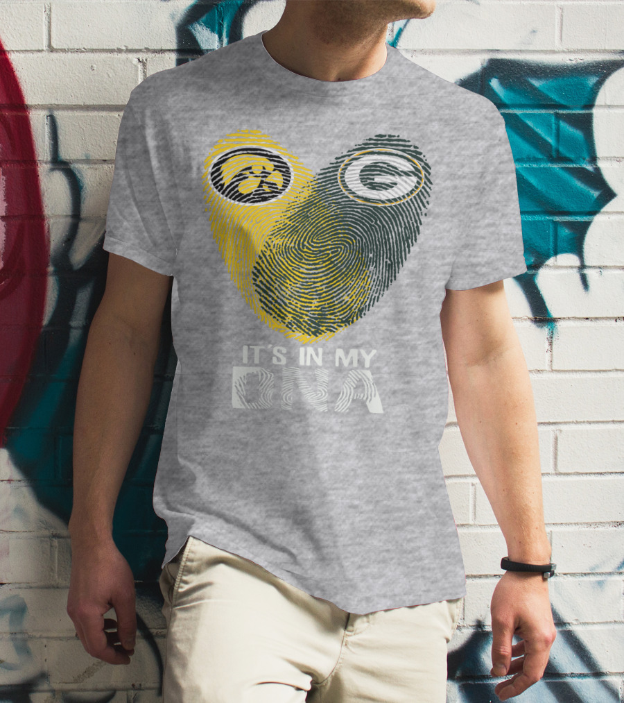 Iowa Hawkeyes Green Bay Packers It's In My Dna T-Shirt