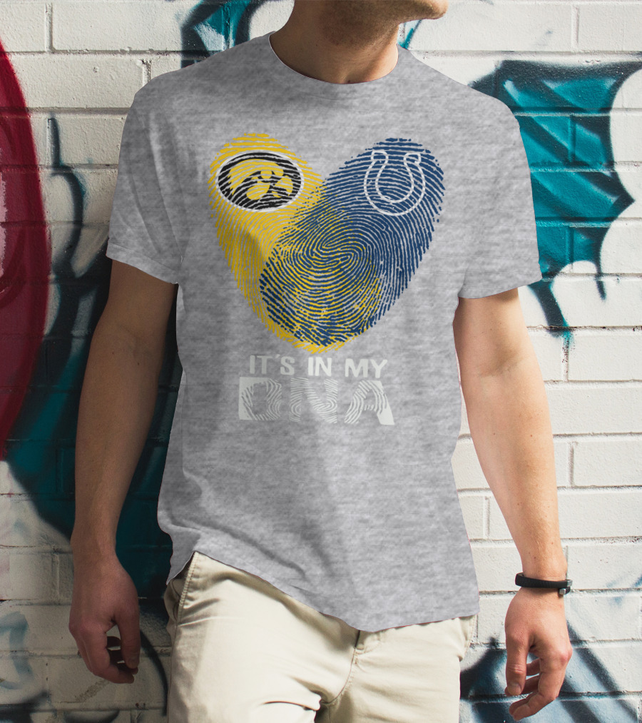Indianapolis Colts Iowa Hawkeyes It's In My Dna T-Shirt
