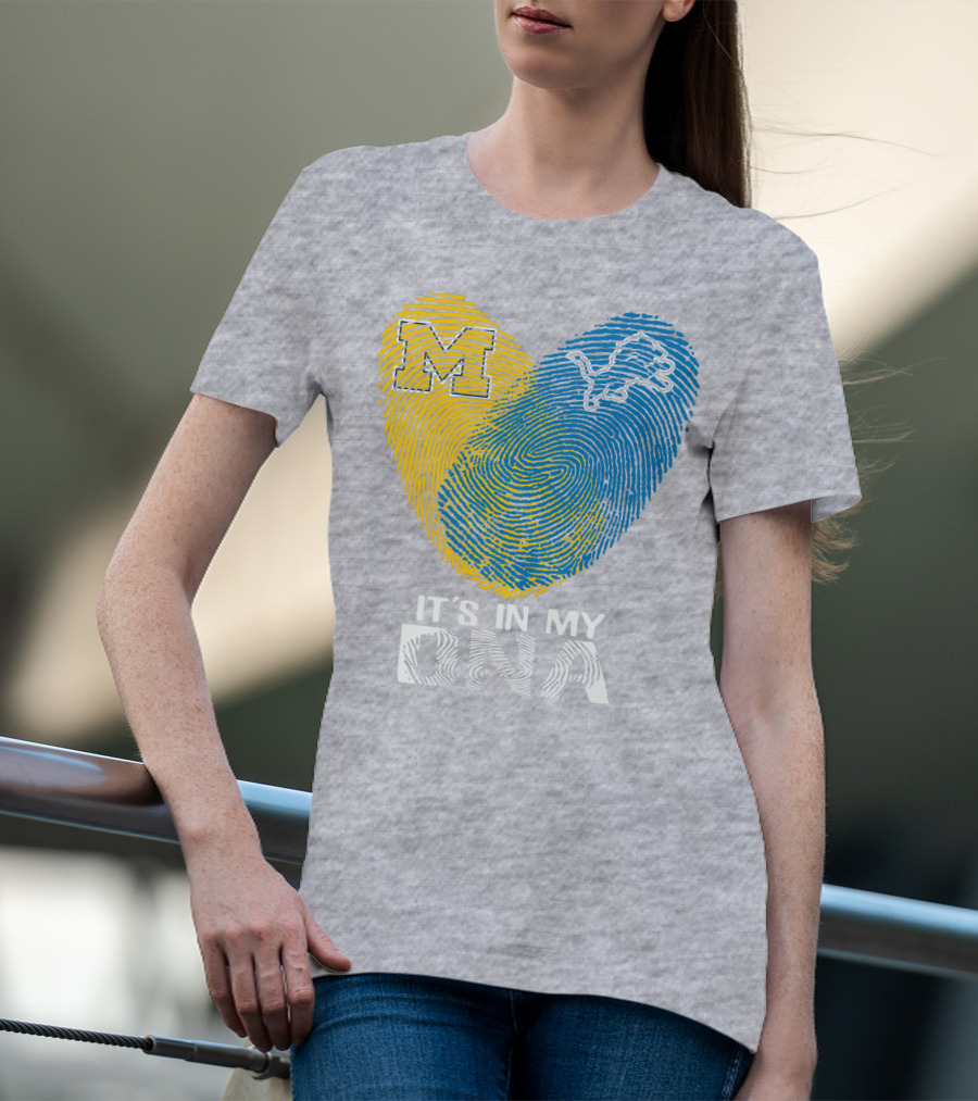 Detroit Lions Michigan It's In My Dna T-Shirt