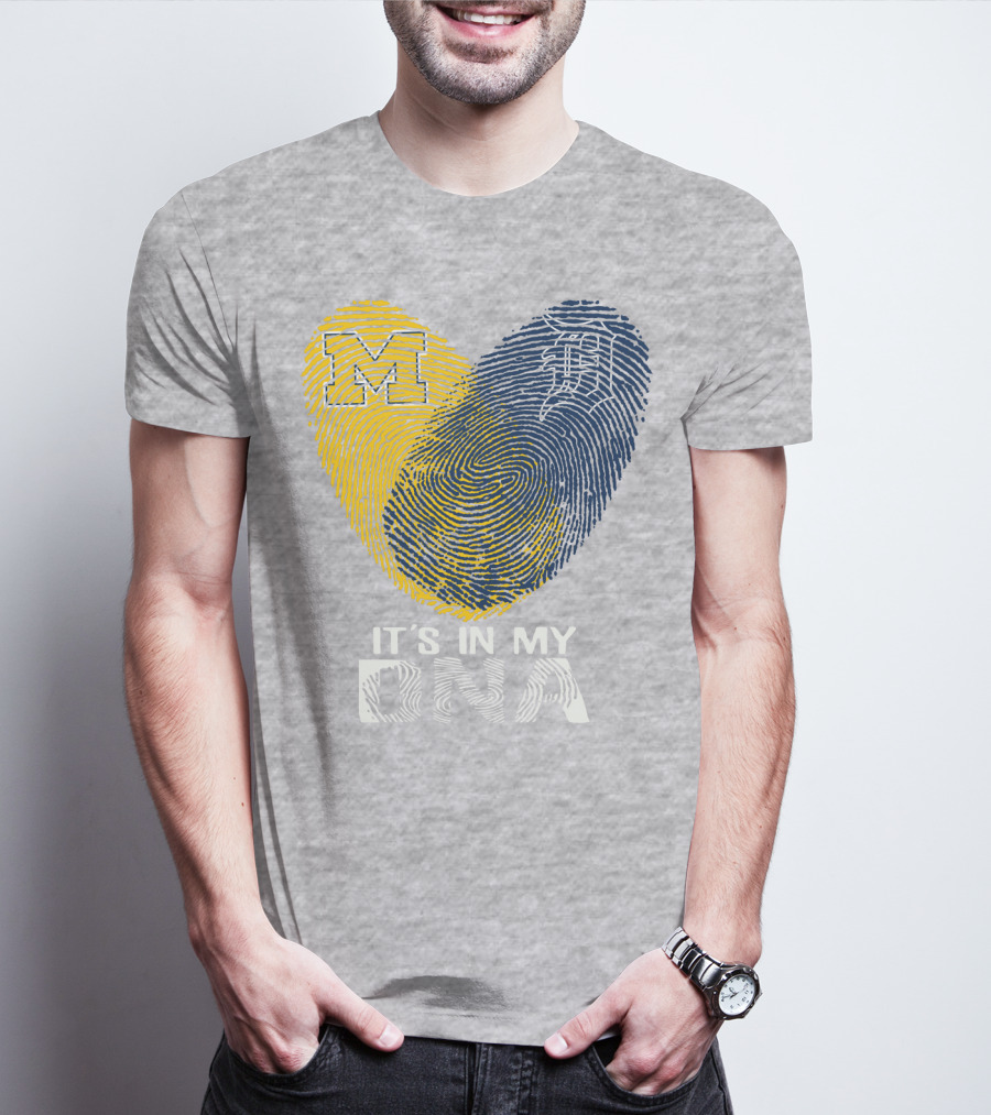 It's In My DNA Detroit Tigers M Michigan T-Shirt