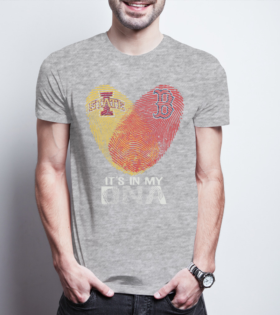 Boston Red Sox Iowa State It's In My DNA T-Shirt
