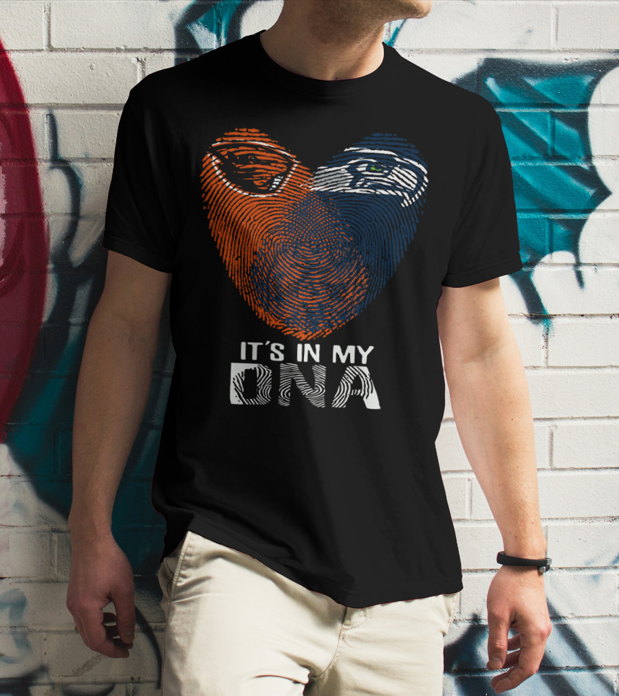 It's In My Dna Oregon State Beavers Seattle Seahawks T-Shirt
