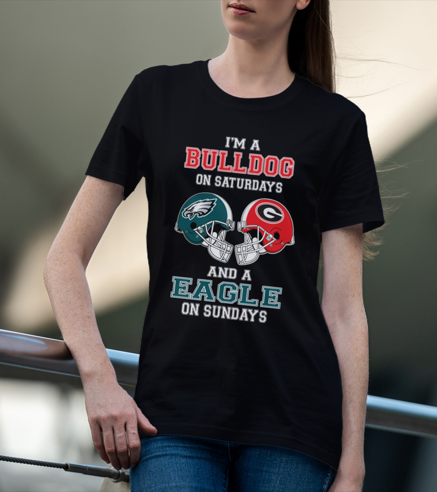 I'm A Bulldog On Saturdays And A Eagle On Sundays T-Shirt