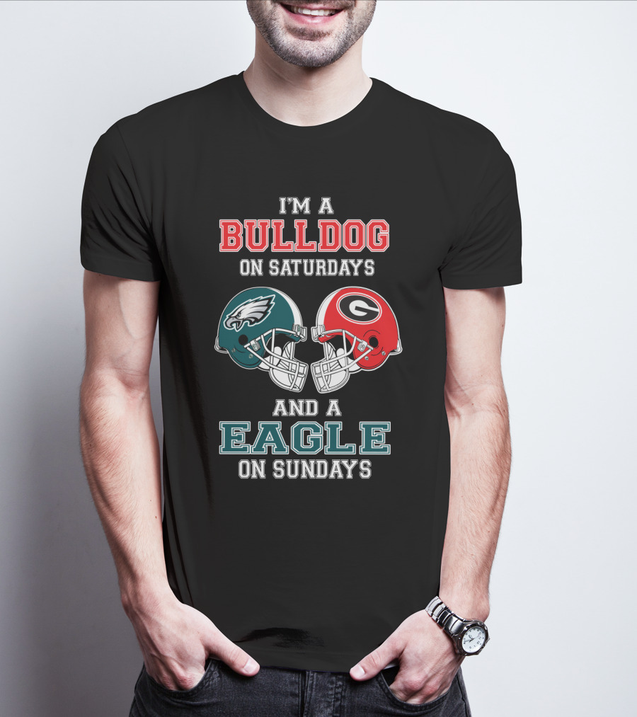 I'm A Bulldog On Saturdays And A Eagle On Sundays T-Shirt
