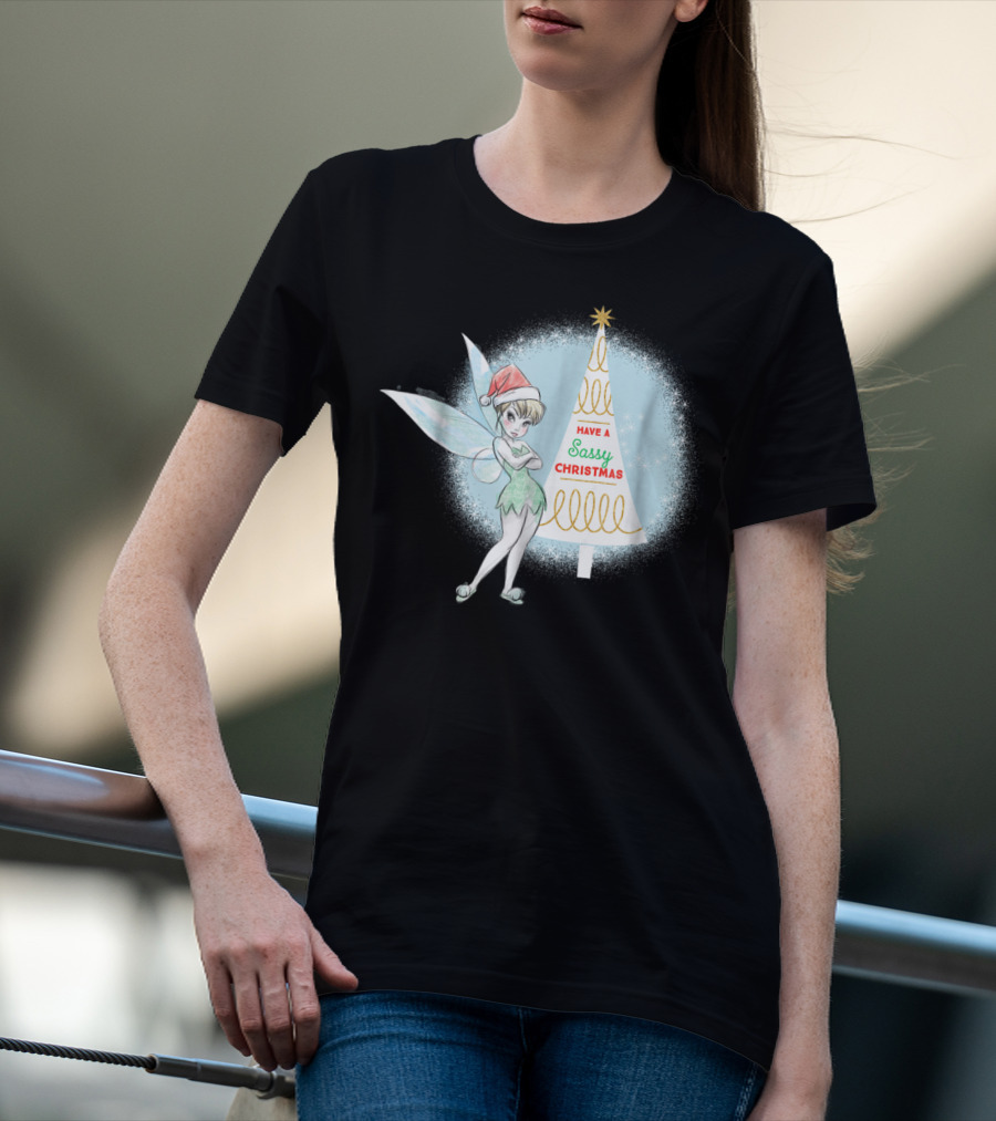 Disney Tinker Bell Have A Sassy Christmas Holiday T-Shirt