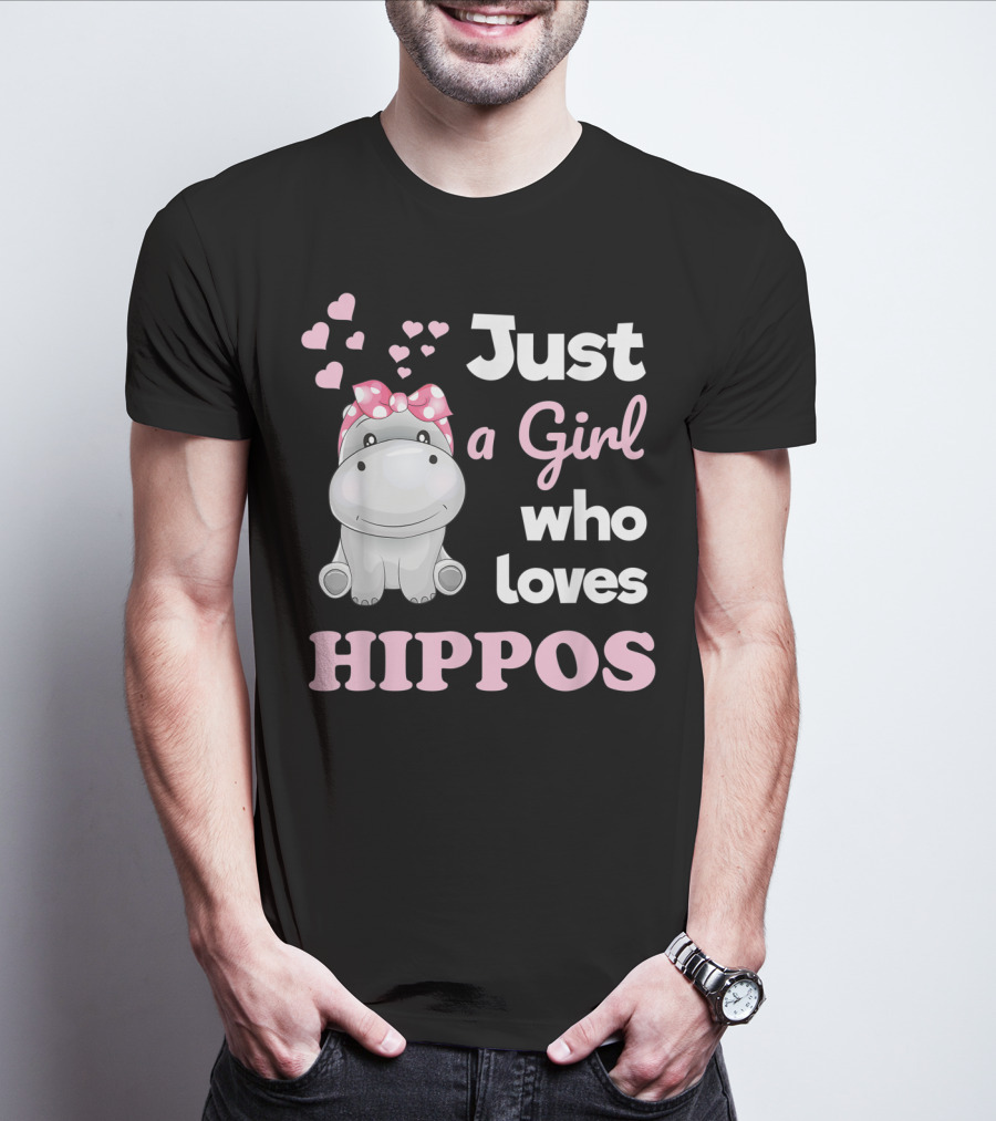 Just A Girl Who Loves Hippos T-Shirt