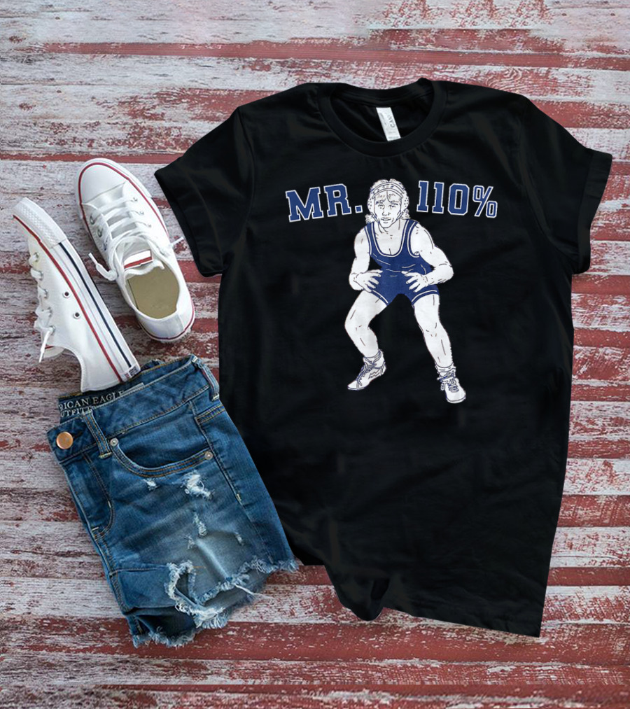 MR. 110% Wrestling Cartoon Wrestler T-Shirt