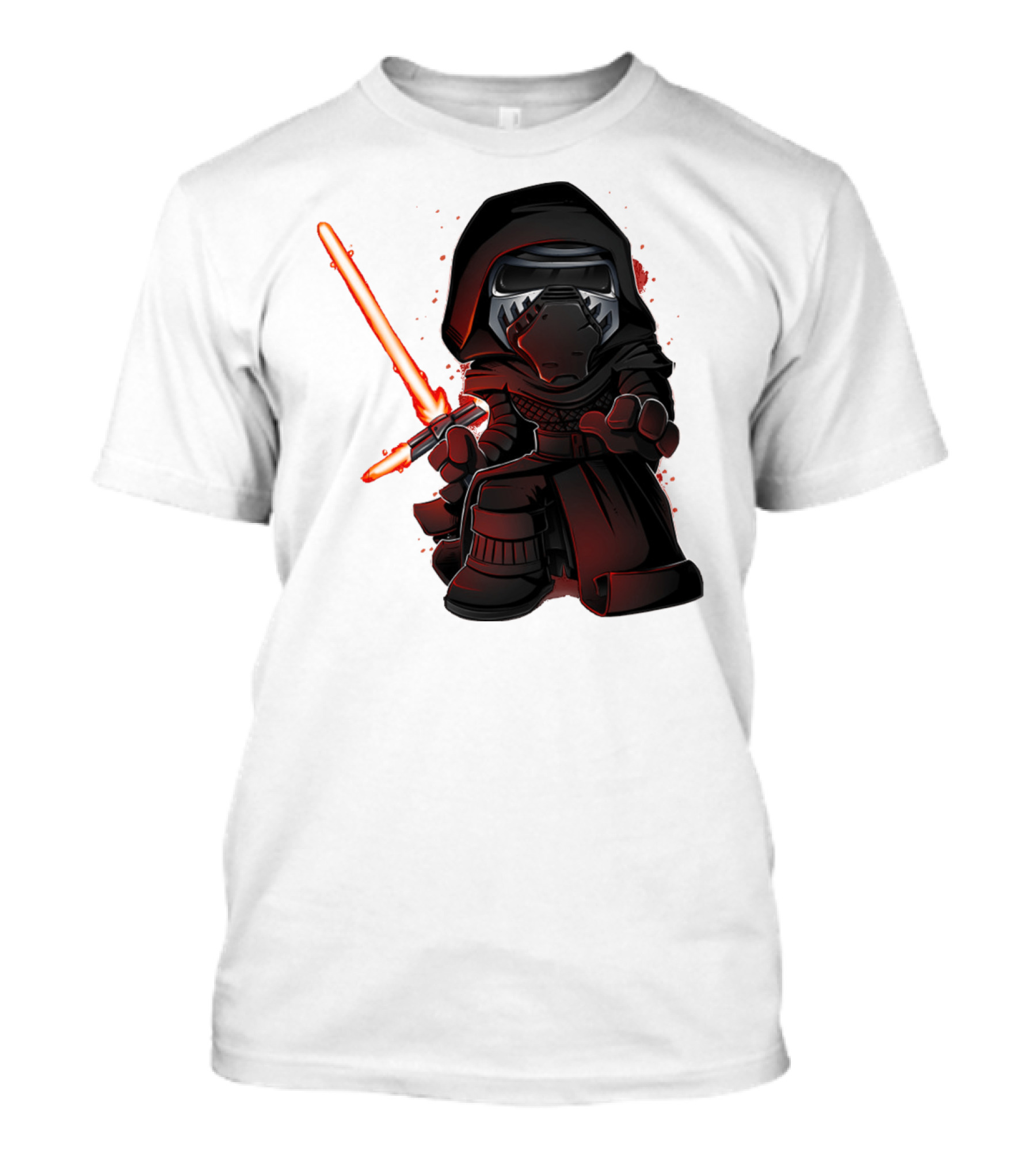 Kylo Ren Chibi With Red Lightsaber T-Shirt