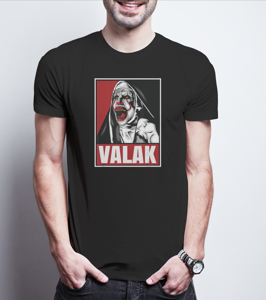 Scary Horror Valak Conjuring Nun Halloween Present T-Shirt