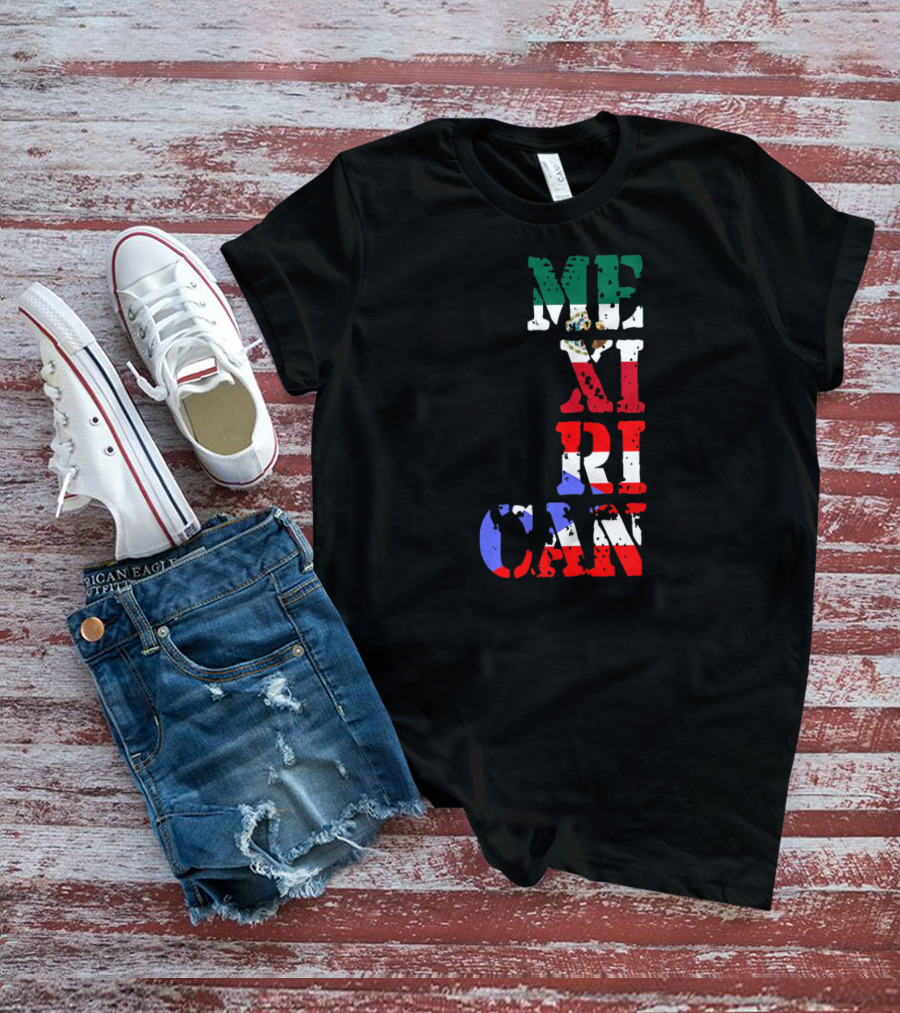 Mexican Puerto Rican Mexirican Flag Colors T-Shirt