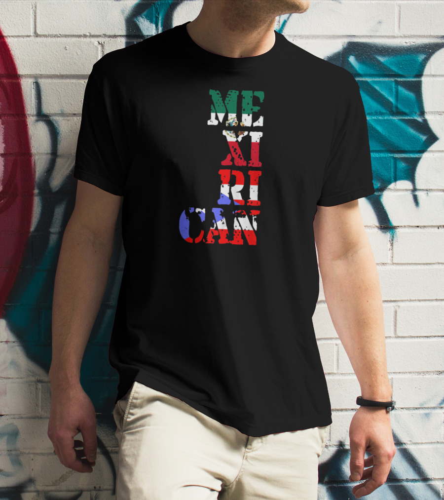 Mexican Puerto Rican Mexirican Flag Colors T-Shirt