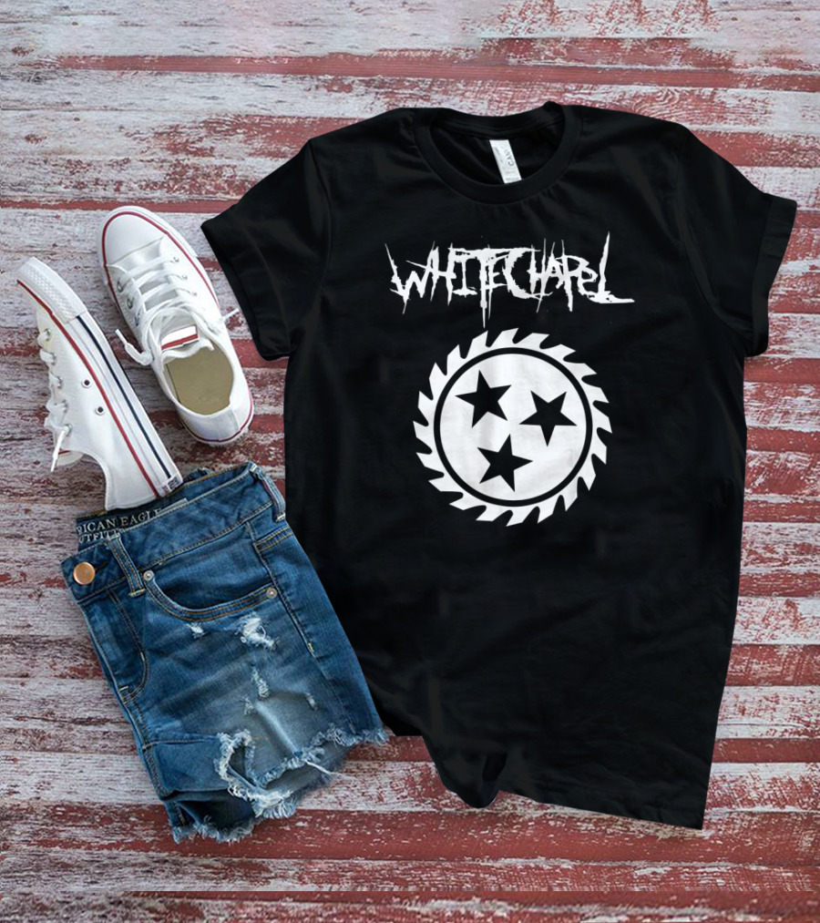 Whitechapel Three Stars Saw Blade T-Shirt