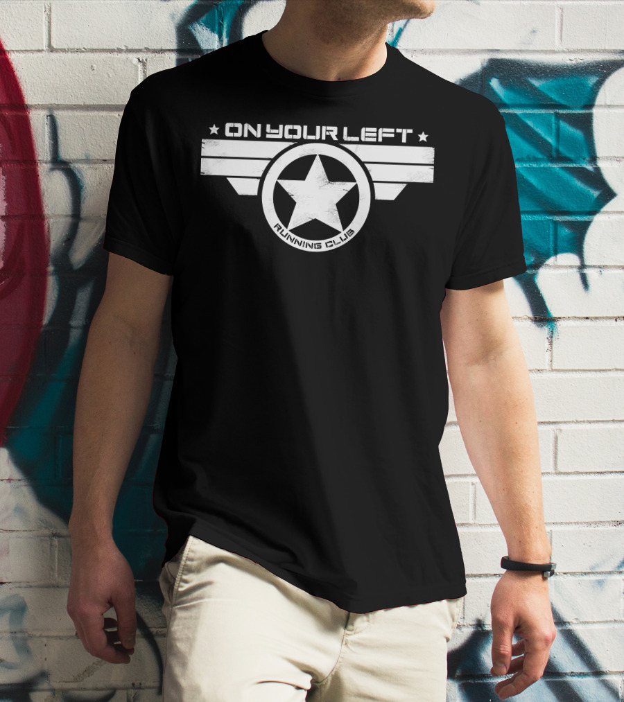 On Your Left Running Club Star Emblem T-Shirt