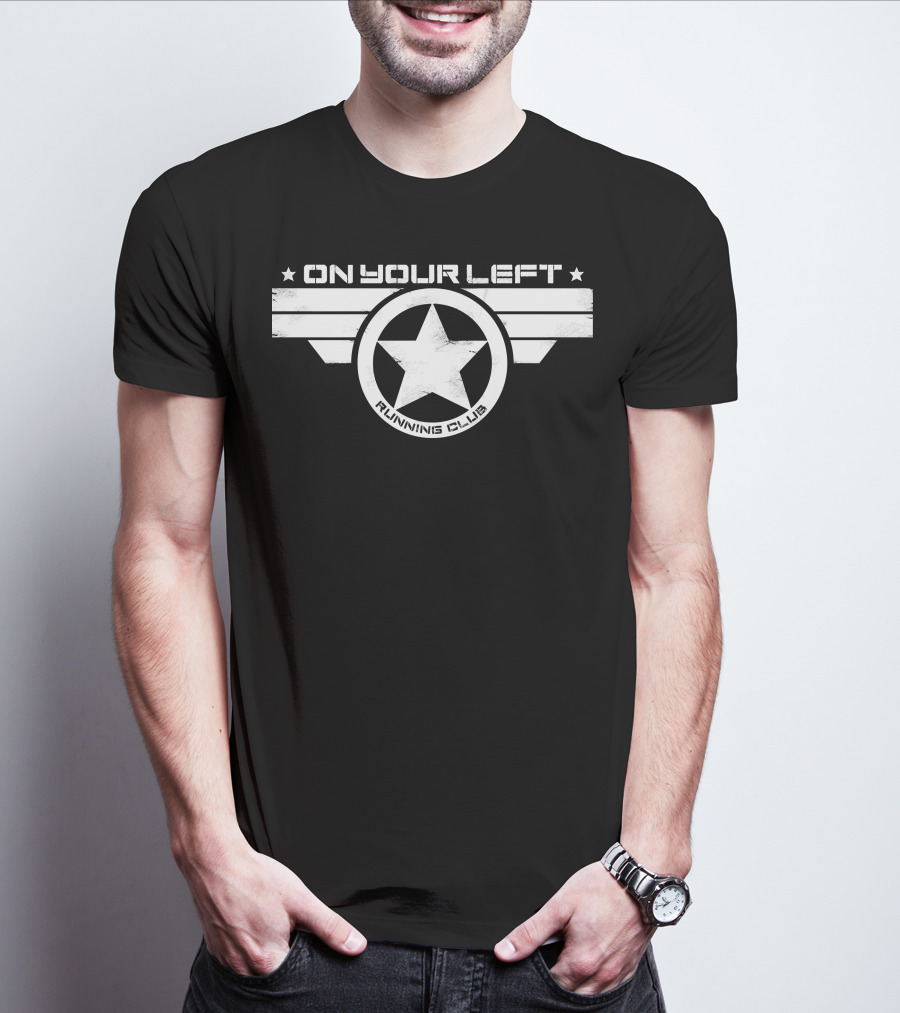 On Your Left Running Club Star Emblem T-Shirt