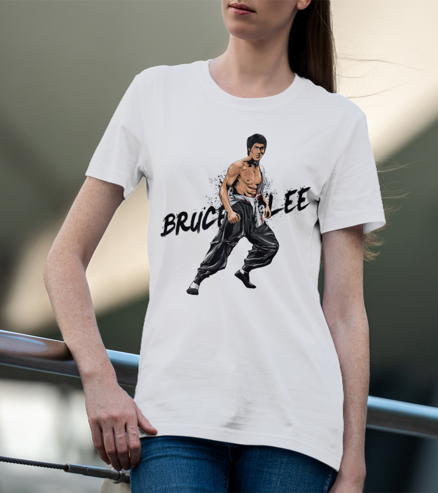 Bruce Lee Martial Arts Stance T-Shirt