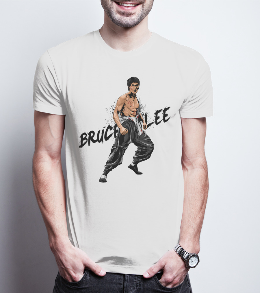 Bruce Lee Martial Arts Stance T-Shirt